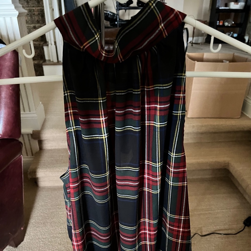 Plaid Christmas tank